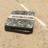 Set de 2 sous-verres en béton et plastique recyclé